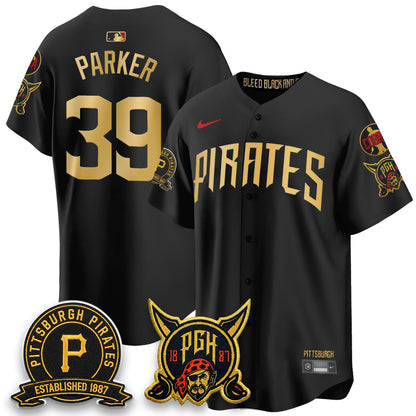 PIT 2026 City Connect Vapor Limited Jersey - Cobra & Est 1887 Patch - All Stitched