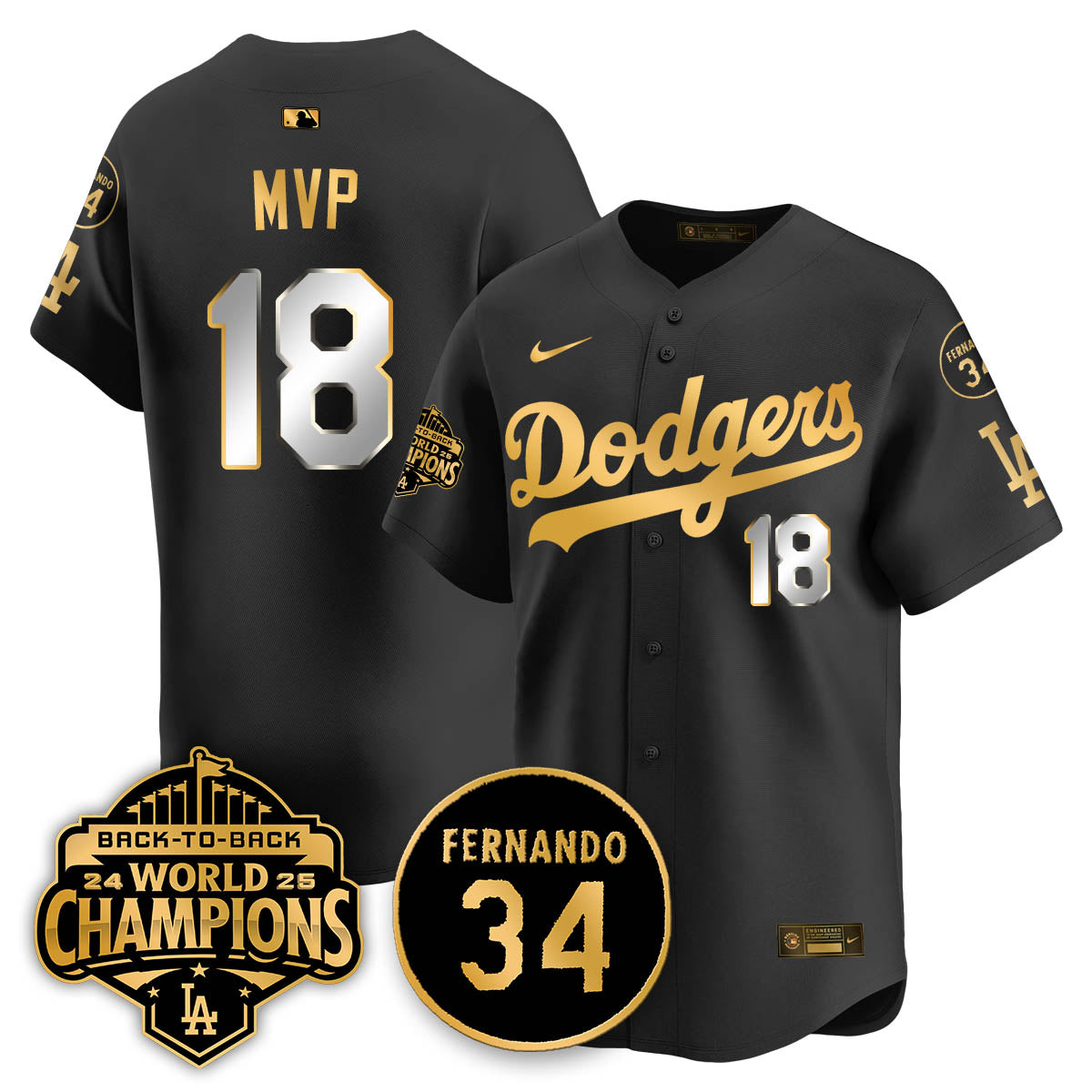 LAD 2025 Back To Back Champions Jersey - All Stitched