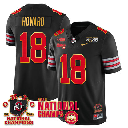 OSU 'Heritage Stripe' 2025 CFP Patch - National Champions Jersey N6 - All Stitched