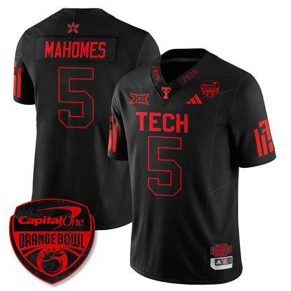 Texas Tech Red Raiders Stranger Things Vapor Limited Football Jersey - Orange Bowl - All Stitched