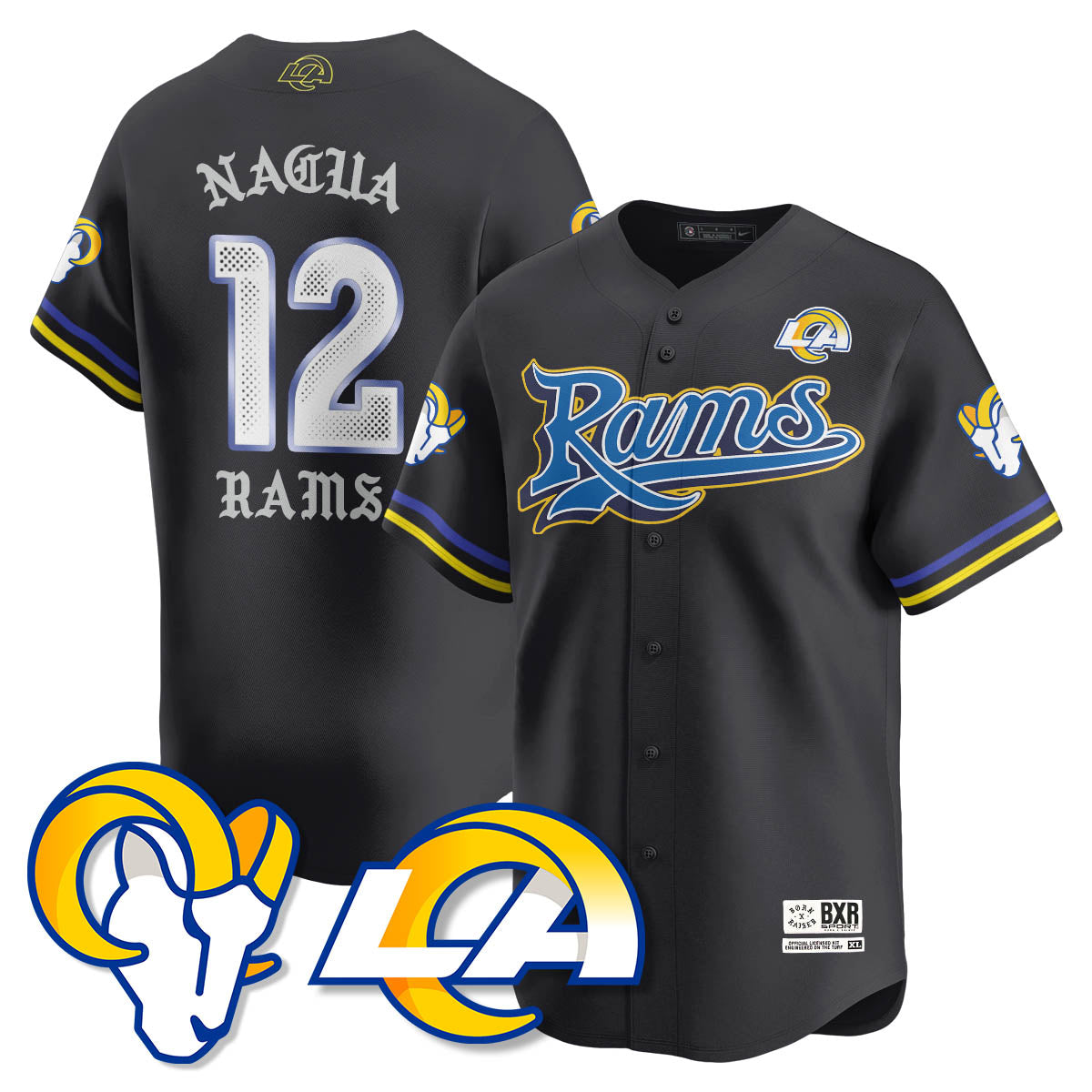 LAR Born x Raised Baseball Jersey - All Stitched