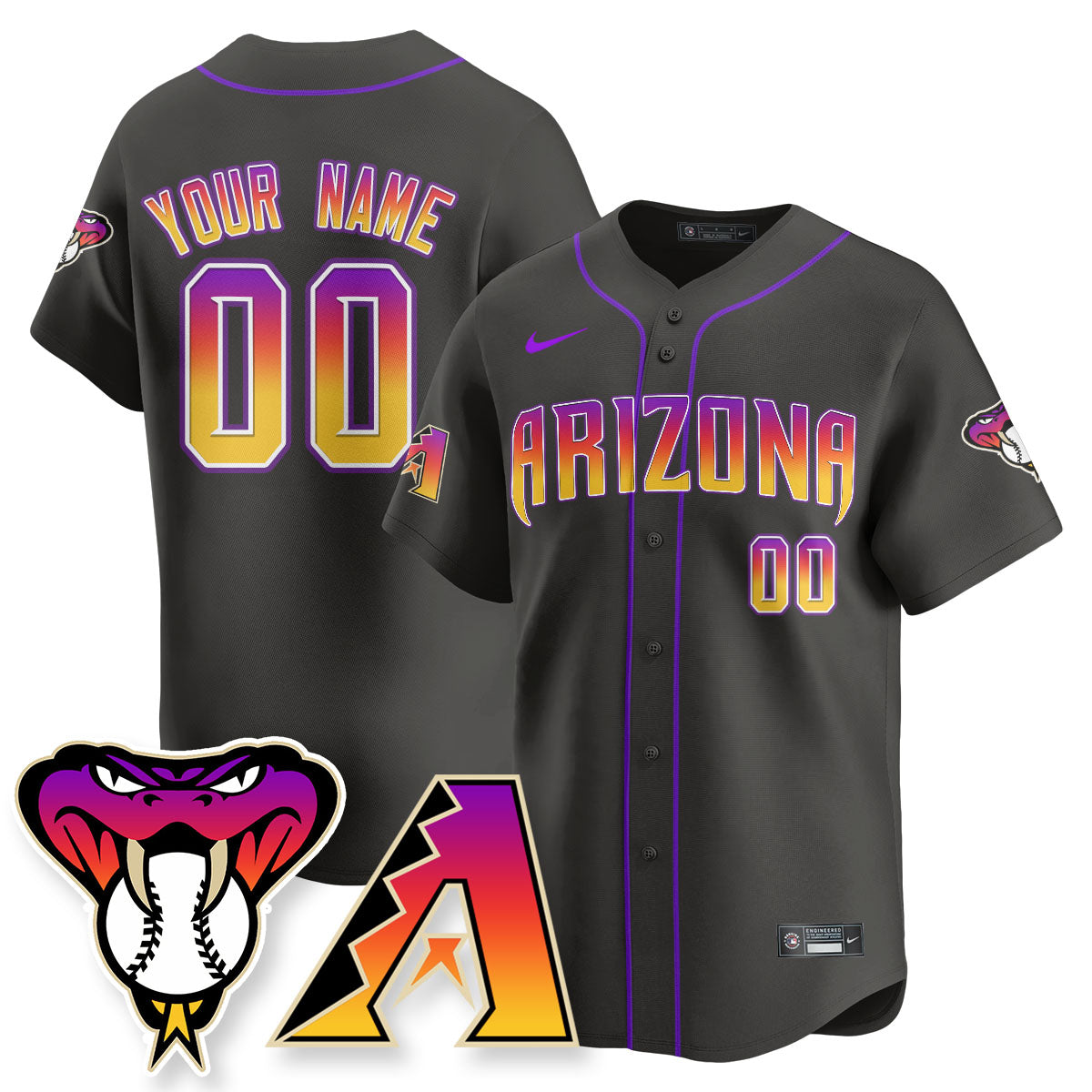 ARI 2025 City Connect Concept Custom Jersey - All Stitched