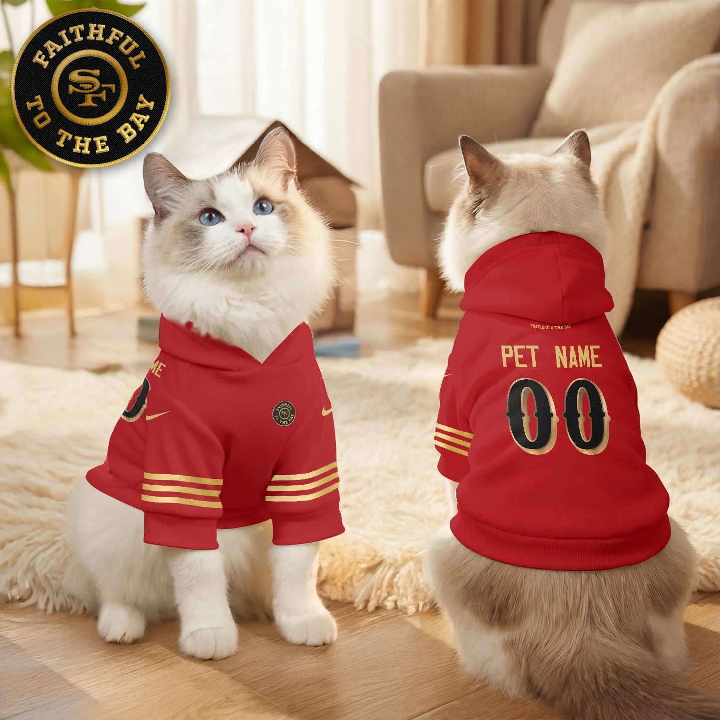 San Fransisco 49ers “Rivalries” Pet Hoodie
