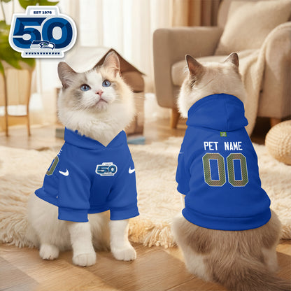 Seattle Seahawks “Rivalries” Pet Hoodie