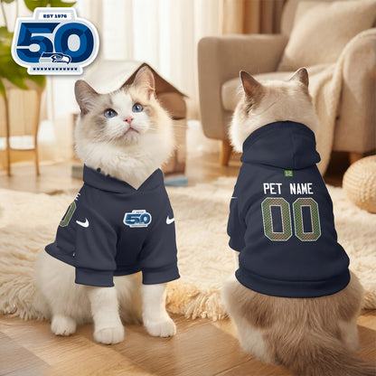 Seattle Seahawks “Rivalries” Pet Hoodie