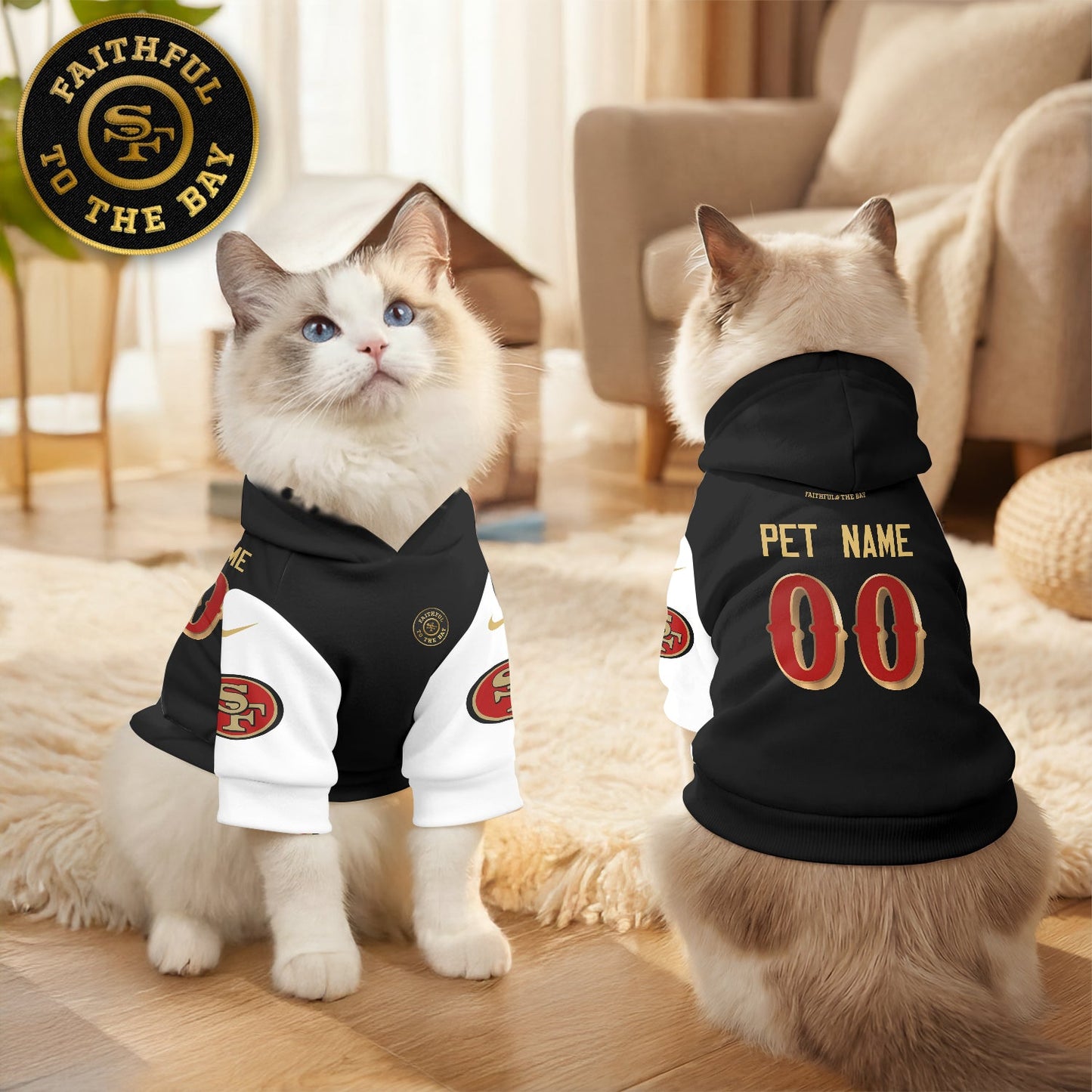 San Fransisco 49ers “Rivalries” Pet Hoodie