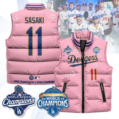 LAD Tokyo 2025 World Series Champions Puffer Vest