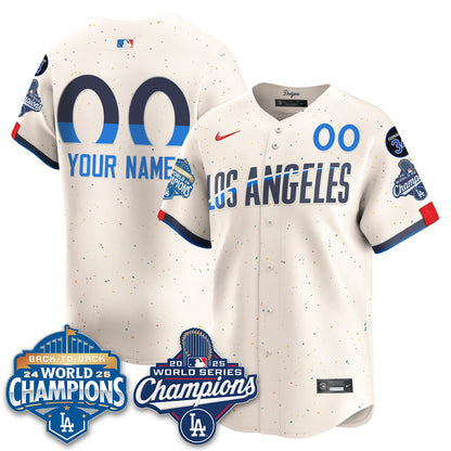 Custom LAD 2025 World Series Champions Jersey - All Stitched