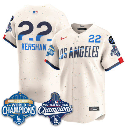 LAD 2025 World Series Champions Jersey - All Stitched