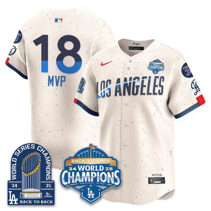 LAD 2025 World Series Champions Jersey - 9x Champs - All Stitched