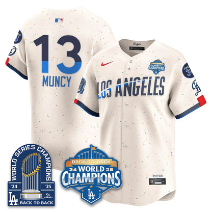 LAD 2025 World Series Champions Jersey - 9x Champs - All Stitched