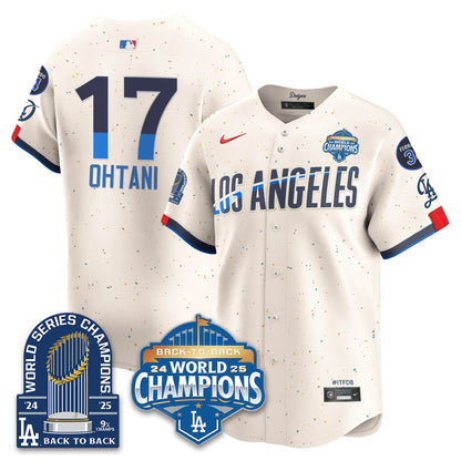 LAD 2025 World Series Champions Jersey - 9x Champs - All Stitched