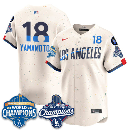 LAD 2025 World Series Champions Jersey - All Stitched