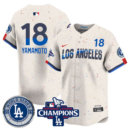 LAD World Series NL Champions Jersey - All Stitched