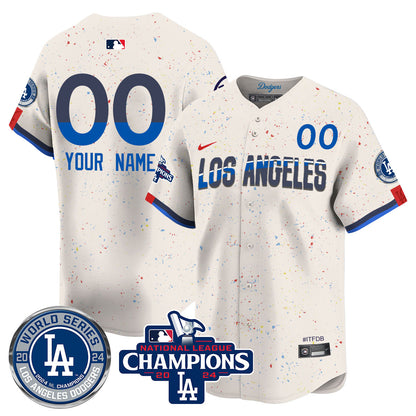 LAD World Series NL Champions Custom Jersey - All Stitched