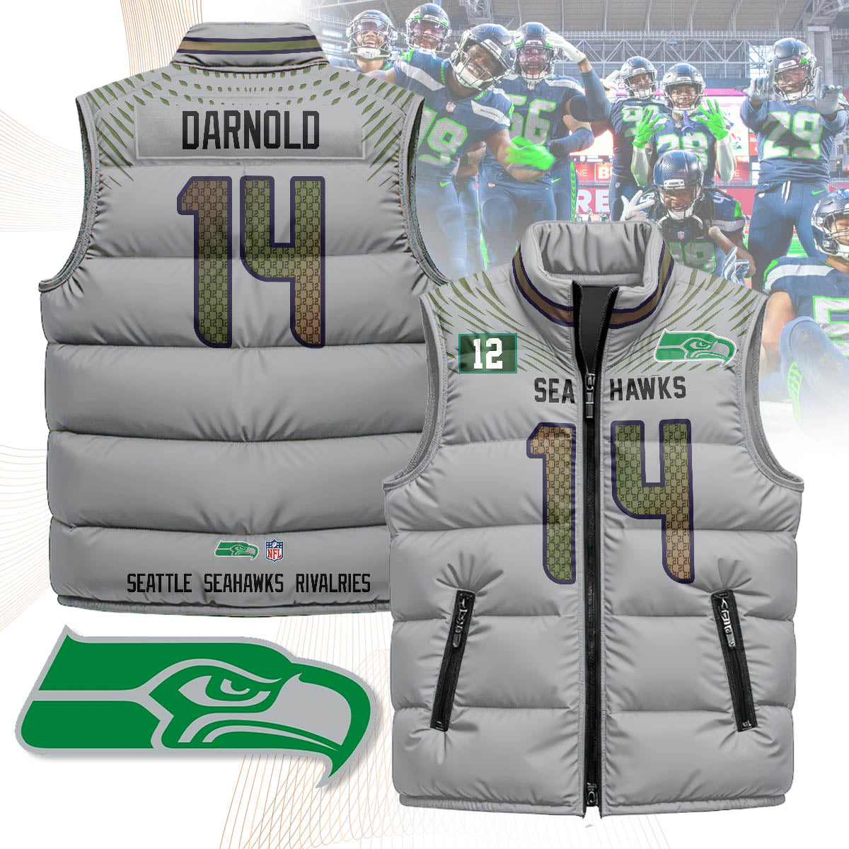 Seattle Seahawks Rivalry Series Puffer Vest
