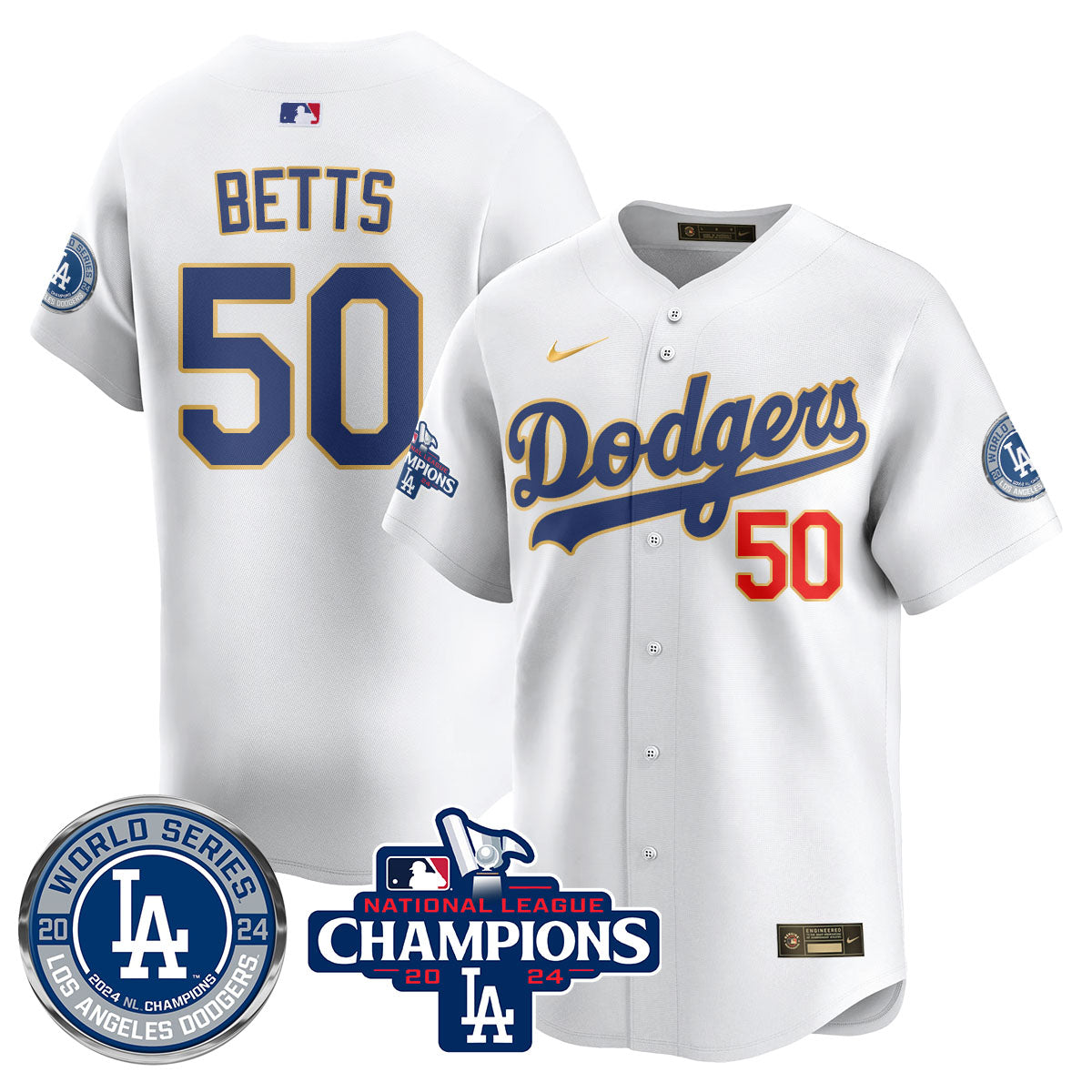 LAD World Series NL Champions Jersey - All Stitched
