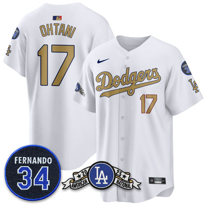 LAD 2025 National League Champions Jersey - All Stitched