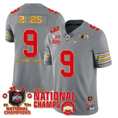 OSU 'Heritage Stripe' 2025 CFP Patch - National Champions Jersey N6 - All Stitched