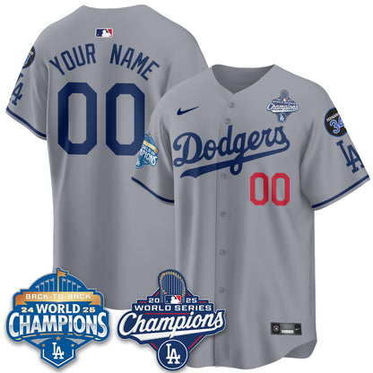 Custom LAD 2025 World Series Champions Jersey - All Stitched