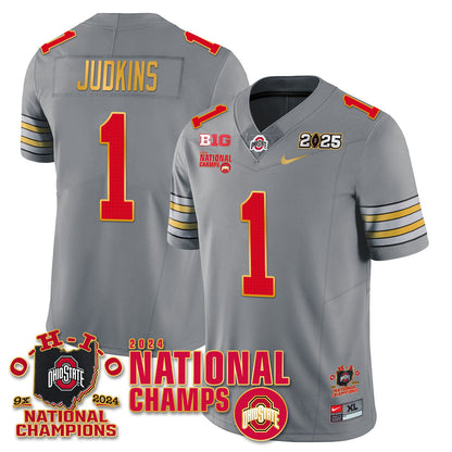 OSU 'Heritage Stripe' 2025 CFP Patch - National Champions Jersey N6 - All Stitched