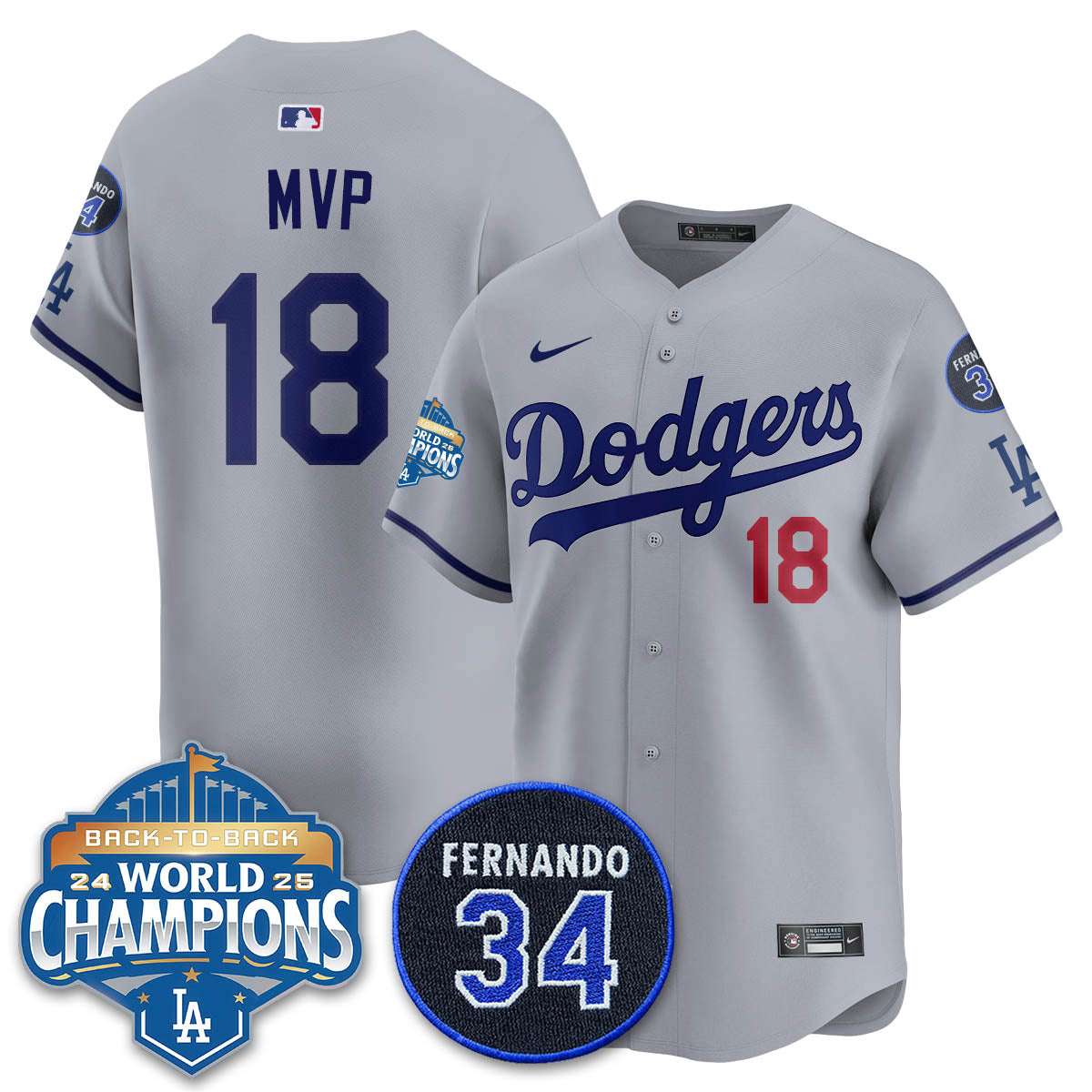 LAD 2025 Back To Back Champions Jersey - All Stitched