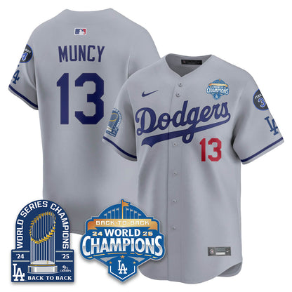 LAD 2025 World Series Champions Jersey - 9x Champs - All Stitched