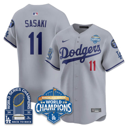 LAD 2025 World Series Champions Jersey - 9x Champs - All Stitched