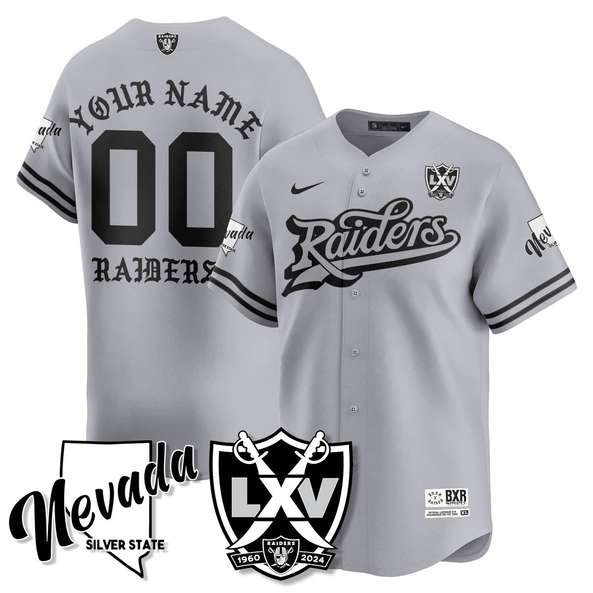 Custom LVR Born x Raised Baseball Jersey - All Stitched