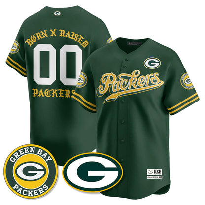 GB Born x Raised Baseball Jersey - All Stitched