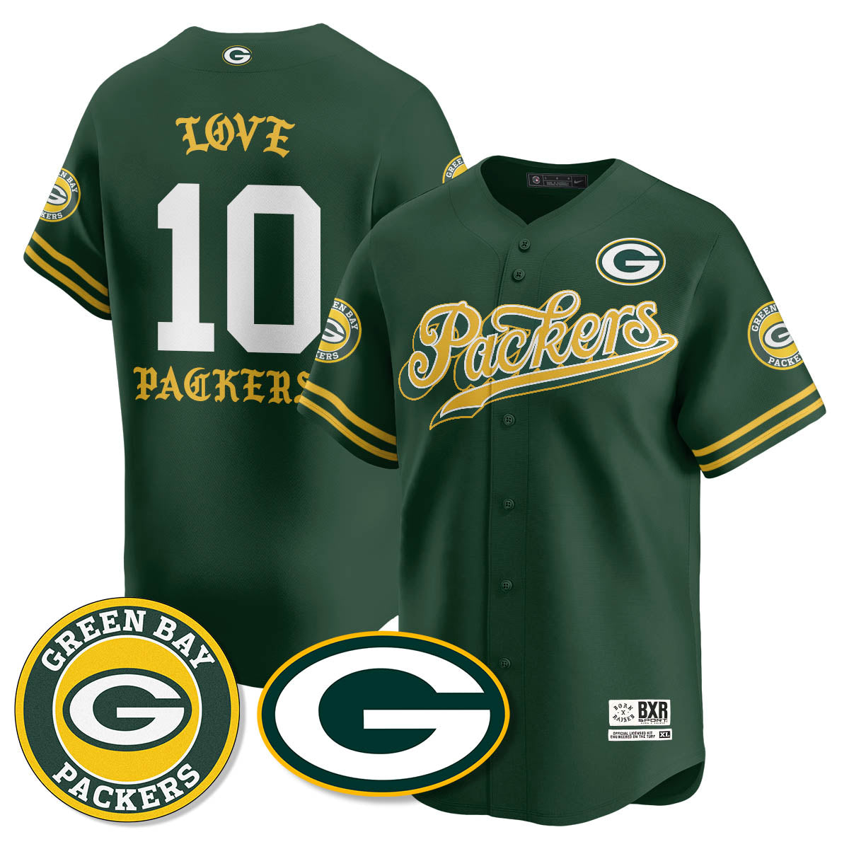 GB Born x Raised Baseball Jersey - All Stitched