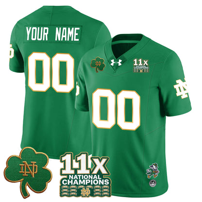 Custom ND 11x-Time National Champions Vapor Limited Jersey - All Stitched