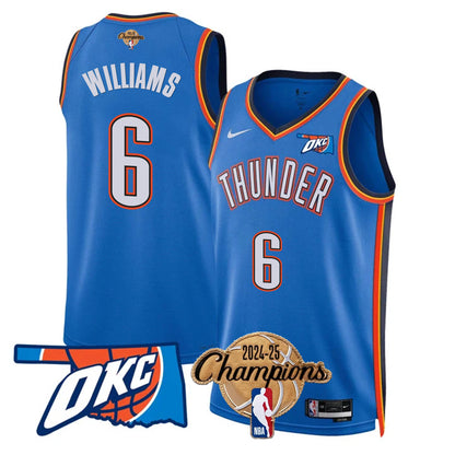 The Thunder 2024-25 Champions Jersey - All Stitched