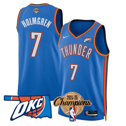 The Thunder 2024-25 Champions Jersey - All Stitched