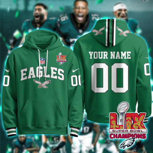 PHI Super Bowl LIX Champions Custom Hoodie