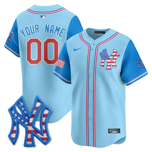 NYY 2025 Fourth of July Custom Jersey - All Stitched