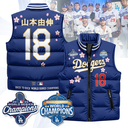 LAD Tokyo 2025 World Series Champions Puffer Vest