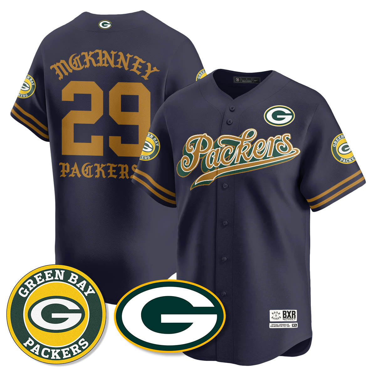 GB Born x Raised Baseball Jersey - All Stitched