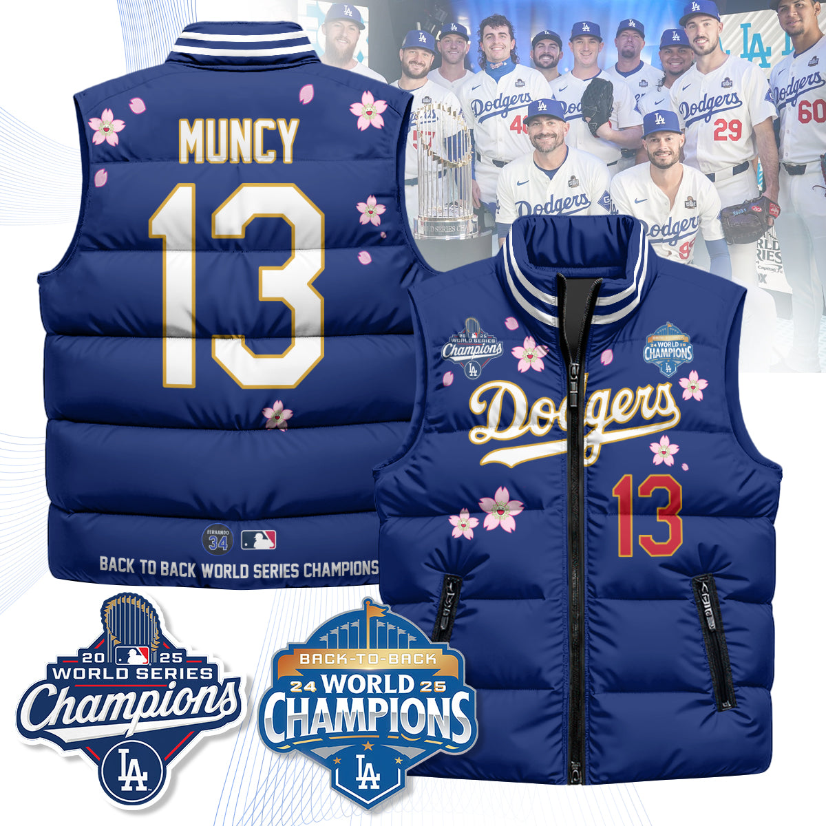 LAD Tokyo 2025 World Series Champions Puffer Vest