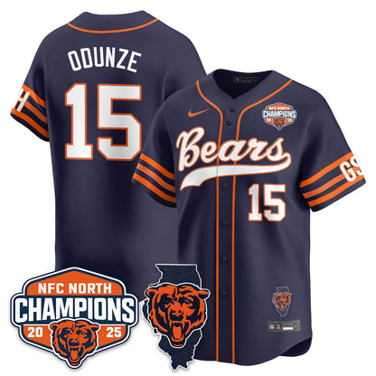 CHI  NFC North Division Champions Vapor Limited Baseball Jersey - All Stitched