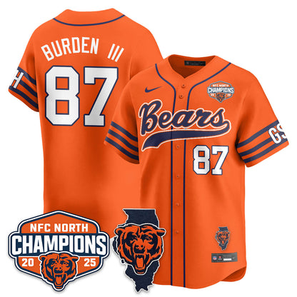 CHI  NFC North Division Champions Vapor Limited Baseball Jersey - All Stitched