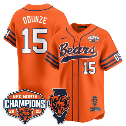 CHI  NFC North Division Champions Vapor Limited Baseball Jersey - All Stitched