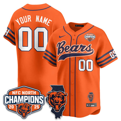 CHI  NFC North Division Champions Vapor Limited Baseball Jersey - All Stitched