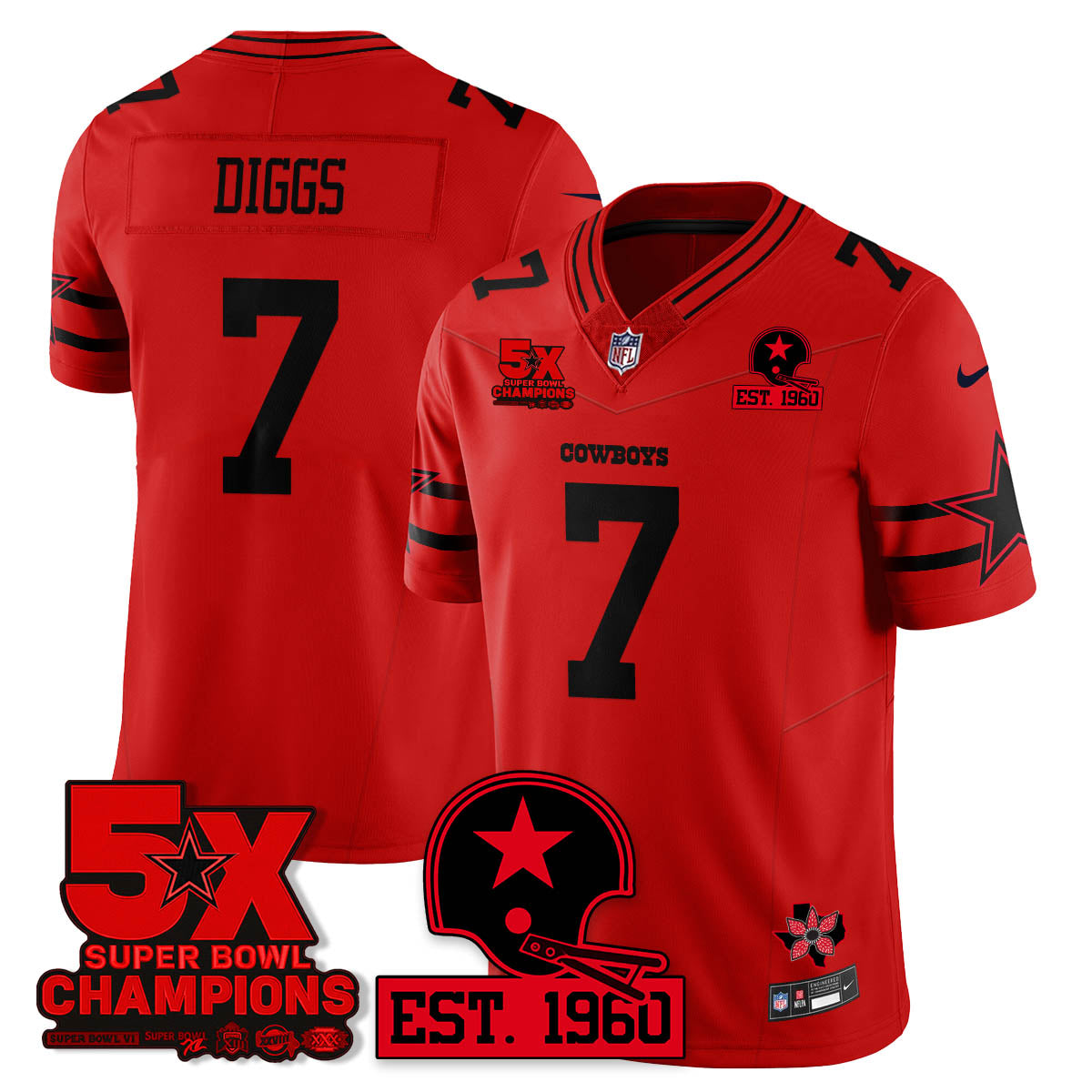 DAL 'Stranger Things Edition' Vapor Limited Jersey - All Stitched