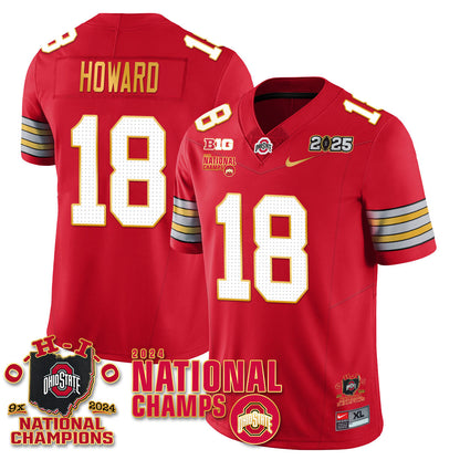 OSU 'Heritage Stripe' 2025 CFP Patch - National Champions Jersey N6 - All Stitched