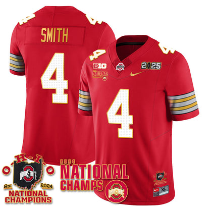 OSU 'Heritage Stripe' 2025 CFP Patch - National Champions Jersey N6 - All Stitched