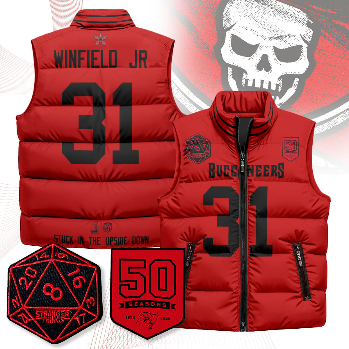 TB 'Stranger Things Edition' Unisex Puffer Vest