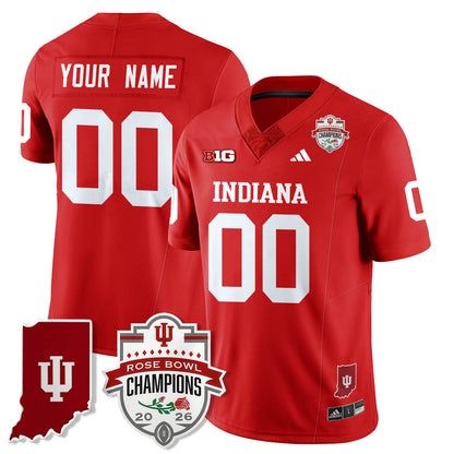 Indiana Hoosiers Vapor Limited Football Custom Jersey - Rose Bowl Champions - All Stitched