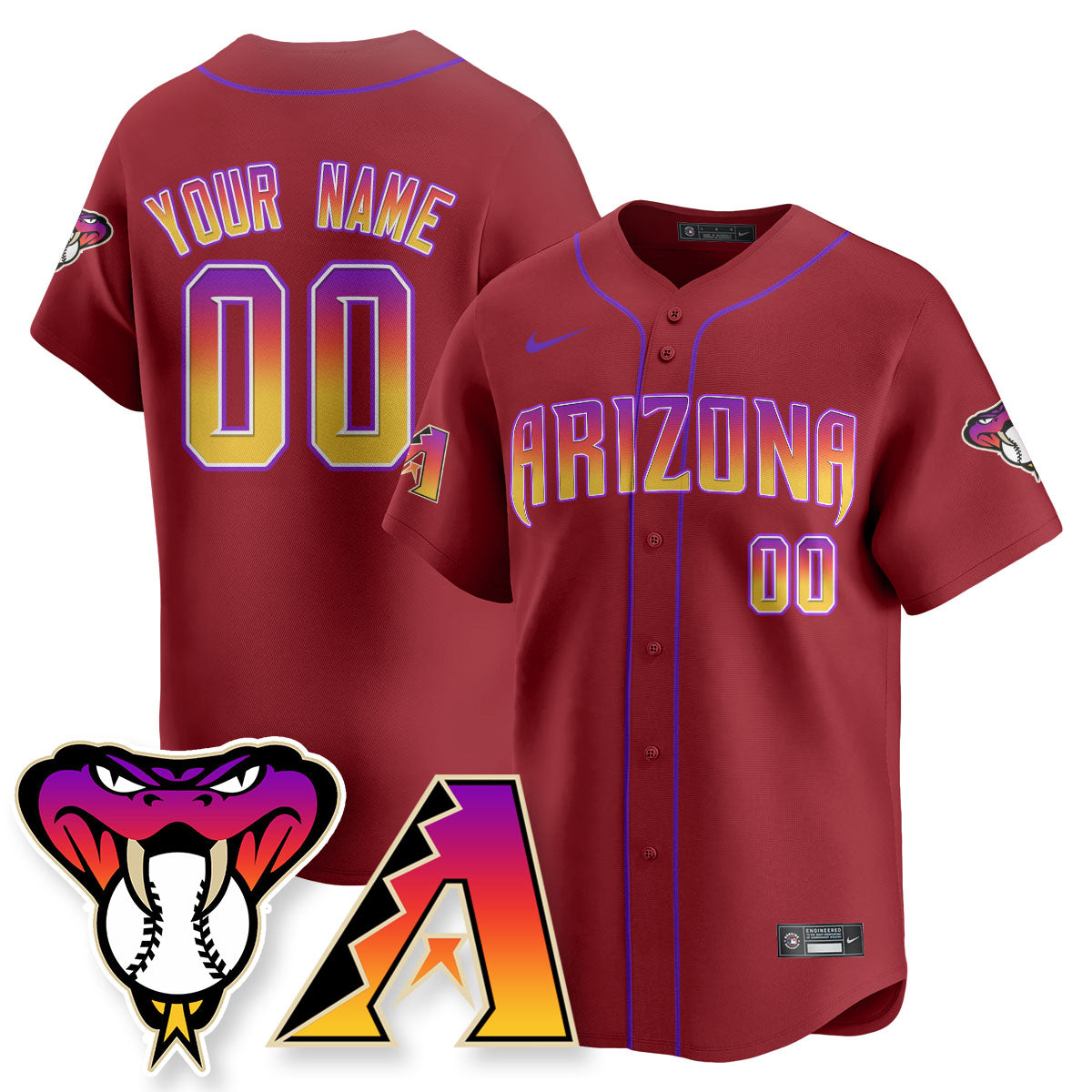 ARI 2025 City Connect Concept Custom Jersey - All Stitched