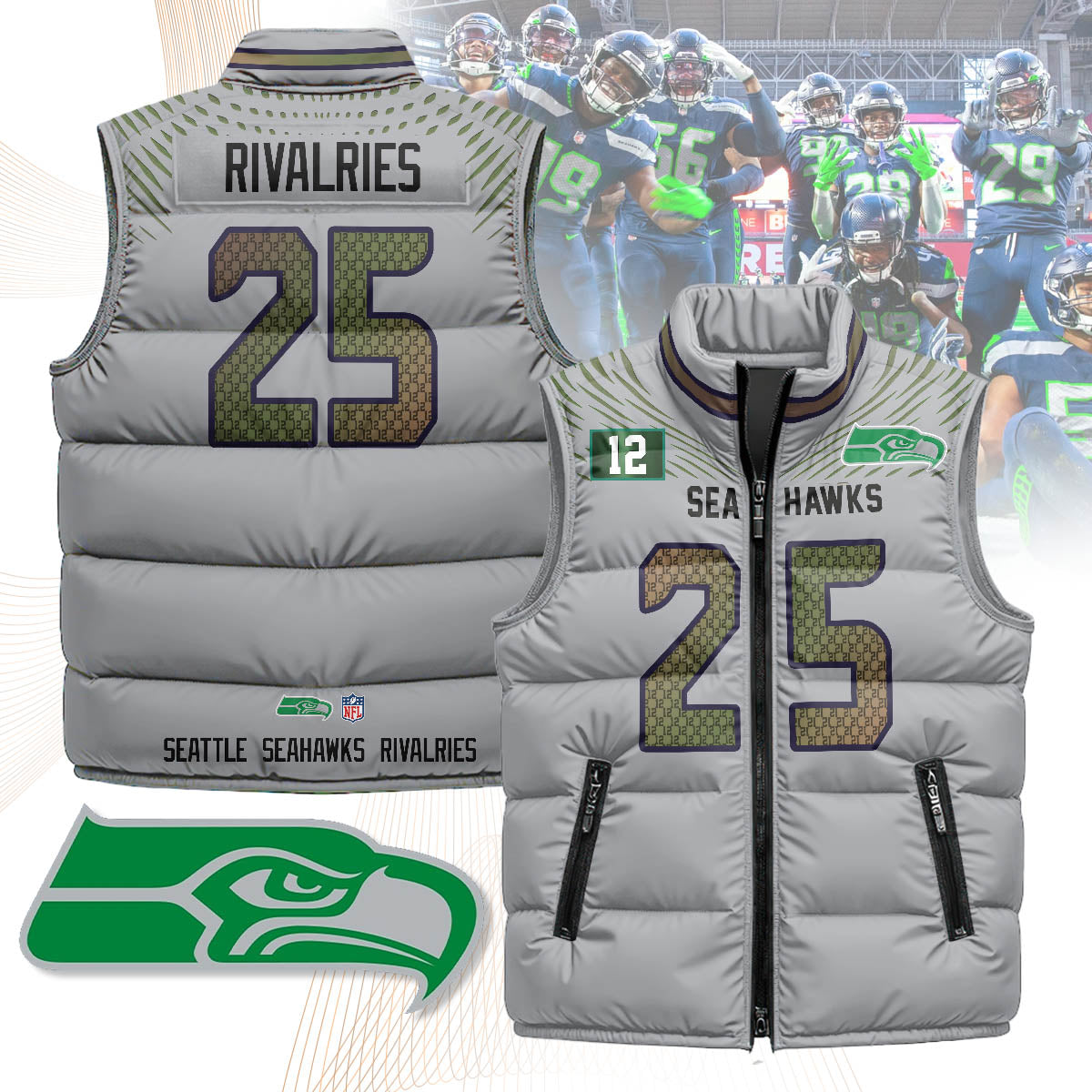 Seattle Seahawks Rivalry Series Puffer Vest